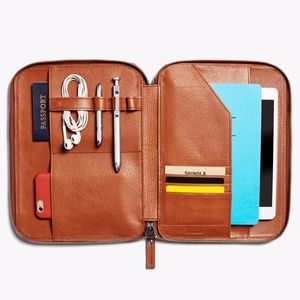 NEW and UNUSED Shinola leather "Tech Portfolio"